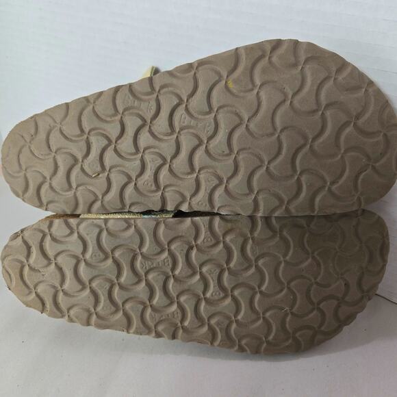 Birkenstock Gizeh Sandal Washed Metallic Silver Sz 7-7.5 Sz 38 Comfort Shoe 934 - Picture 11 of 12